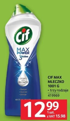 CIF MAX mleczko do czyszczenia 1001 g promocja w Selgros