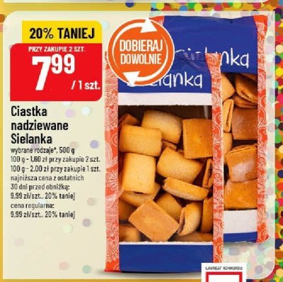 Ciastka nadziewane Sielanka promocja w POLOmarket