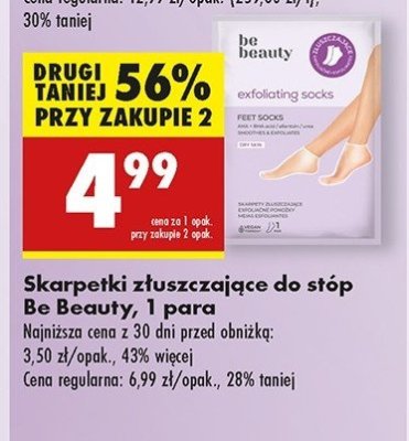 Skarpetki z艂uszczaj膮ce do st贸p Be beauty care promocja