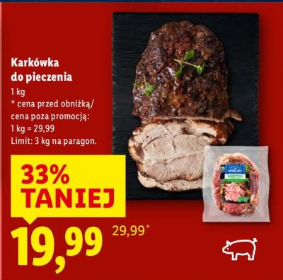 Karkówka do pieczenia promocja w Lidl