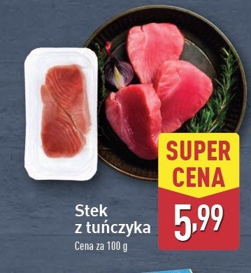 Stek z tuńczyka mrożony promocja