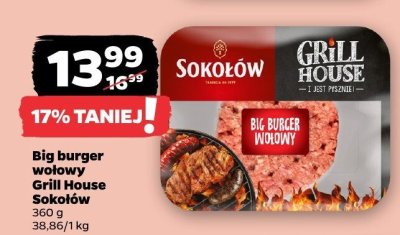 Big burger wołowy Grill House Sokołów promocja w Netto