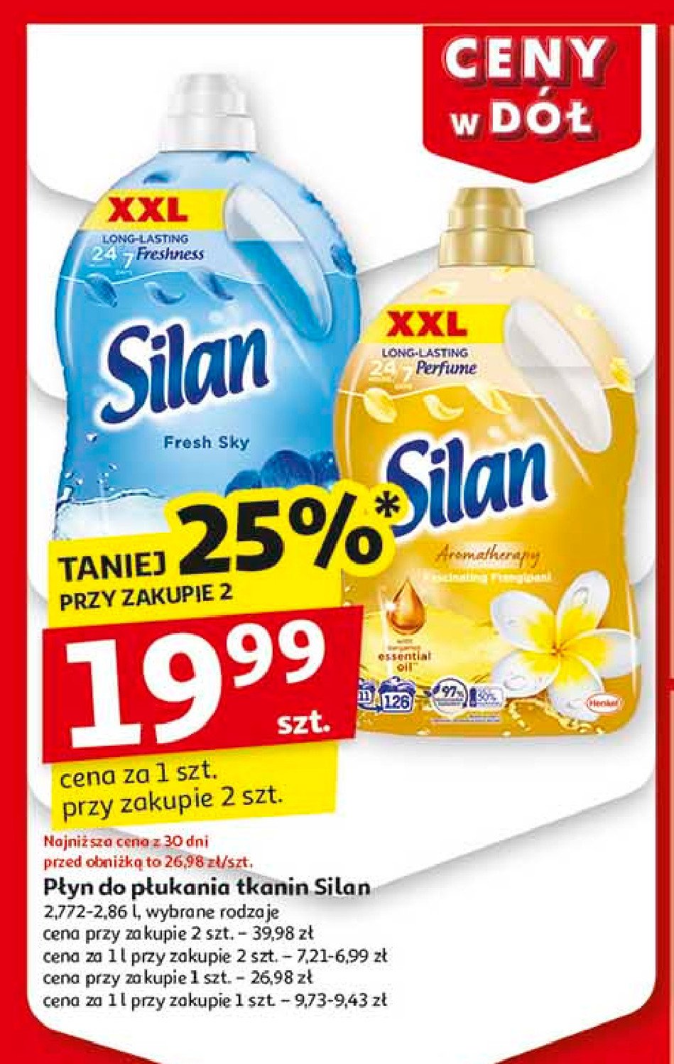 Płyn do płukania citrus oil & frangipani xxl Silan promocja w Auchan