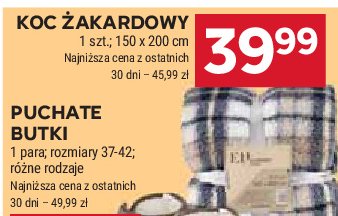 Koc z mikrofibry żakardowy 150 x 200 cm promocja