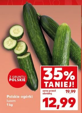 Ogórki krótkie polska promocja w Kaufland