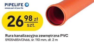 Rura kanalizacyjna zewnętrzna PVC promocja w Castorama