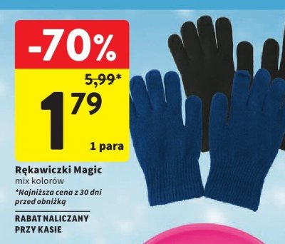 Rękawiczki Magic mix kolorów Intermarche promocja w Intermarche