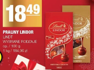 Praliny Lindor promocja w SPAR