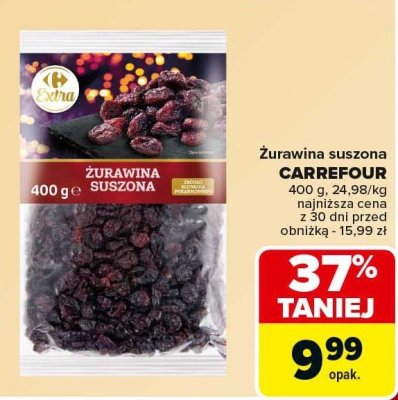 Żurawina suszona CARREFOUR promocja w Carrefour