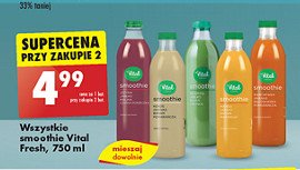 Smoothie marchewka ananas&pomarańcza Vital fresh smoothie promocja