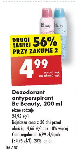 Dezodorant invisible Be beauty care promocja