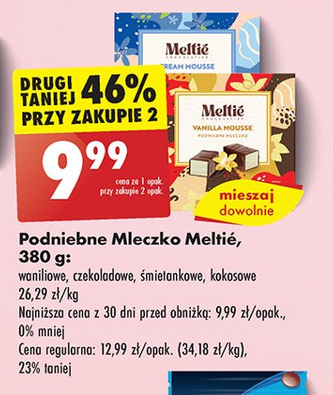 Podniebne mleczko kokosowe Meltie promocja