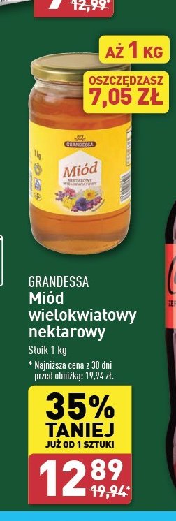 Miód wielokwiatowy nektarowy GRANDESSA promocja