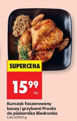 Kurczak faszerowany kaszą i grzybami Prosto do piekarnika  promocja w Biedronka
