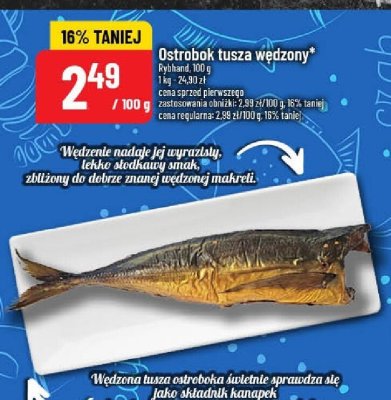 Ostrobok tusza wędzony Ryb-land 100 g promocja w POLOmarket