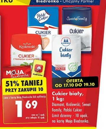 Cukier Polski cukier promocja w Biedronka