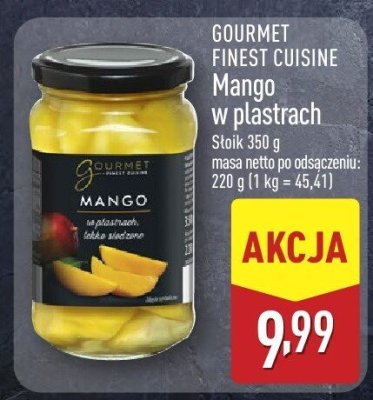 Mango w plastrach GOURMET FINEST CUISINE promocja w Aldi