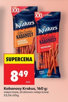 Kabanosy wieprzowe 160 g promocja w Biedronka