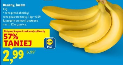 Banany luzem promocja w Lidl