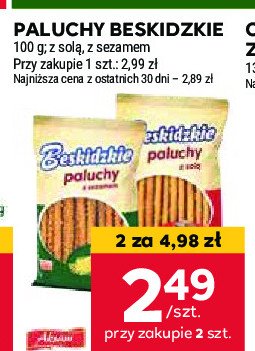 Paluchy z solą Aksam beskidzkie promocja w Stokrotka