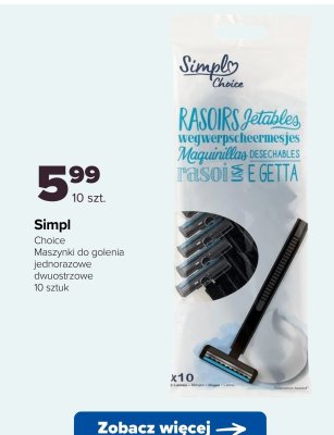 Jednorazowe maszynki do golenia Choice promocja w Carrefour
