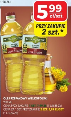 Olej rzepakowy Wielkopolski promocja w Top Market