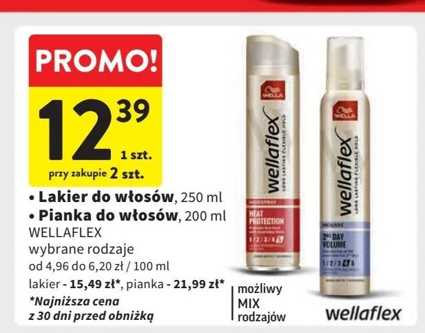 Lakier do włosów heat protection Wellaflex promocja