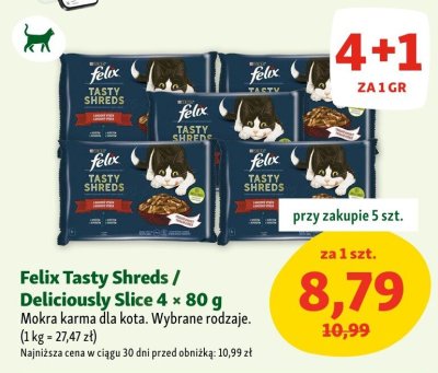 Karma mokra dla psa Tasty Shreds  4 × 80 g promocja w MAXI ZOO