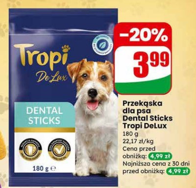 Przekąska dla psa Dental Sticks Tropi Delux promocja w Dino