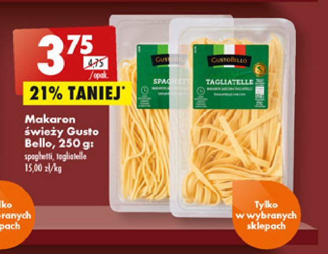 Makaron spaghetti Gustobello promocja