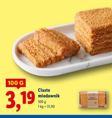 Ciasto miodownik promocja w Lidl