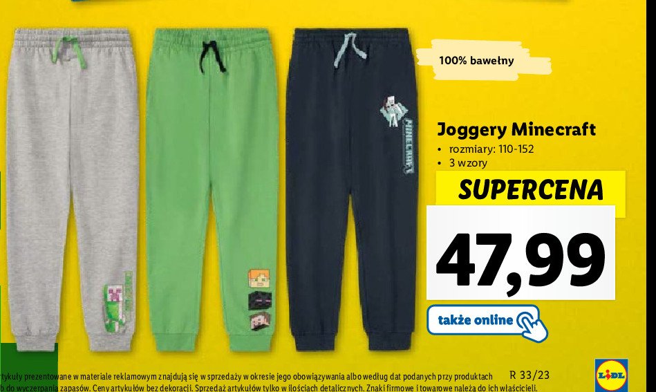 Joggery minecraft 110-152 promocja