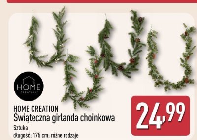 Girlanda choinkowa HOME CREATION Świąteczna girlanda choinkowa promocja w Aldi