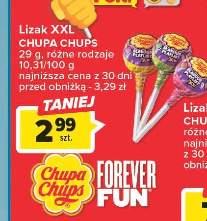 Lizak z gumą mandarynka-tutti frutti-mango Chupa chups xxl 4d promocja