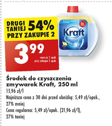 Środek do czyszczenia zmywarek lemon Kraft promocja