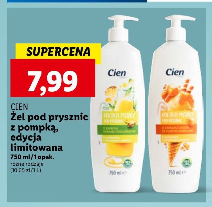 Żel pod prysznic ananas Cien promocja