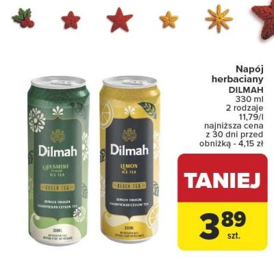 Napój herbaciany DILMAH 330ml 2 rodzaje promocja w Carrefour