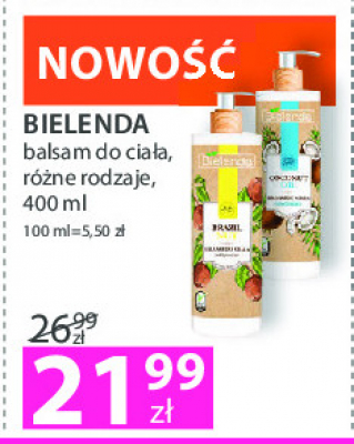 Balsam nawil偶aj膮cy coconut oil Bielenda promocja