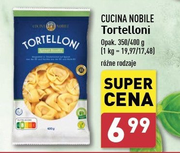 Tortelloni z ricottą i szpinakiem Cucina nobile promocja