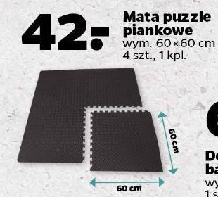 Mata puzzle piankowe 60 x 60 cm Saska promocja