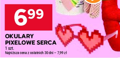 Okulary pixelowe serca promocja