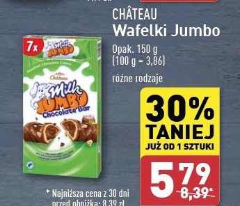 Baton milk jumbo kakaowy Chateau Chateau (aldi) promocja