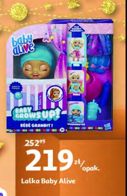 Lalka grows up Baby alive promocja
