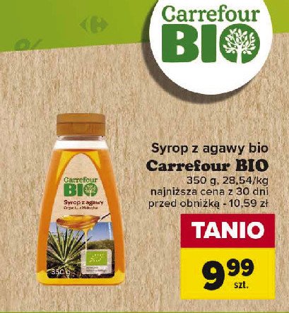 Syrop z agawy Carrefour bio promocja