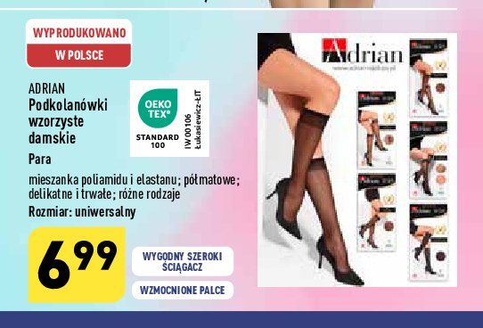Podkolan贸wki damskie Adrian promocja