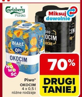 Piwo OKOCIM 4 x 0,5 l różne rodzaje promocja w Carrefour