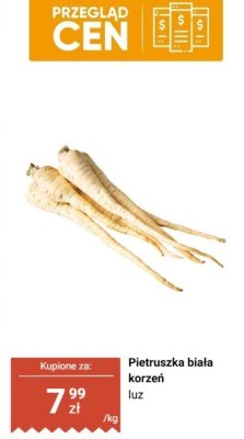 Pietruszka biała korzeń luz promocja w Biedronka