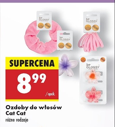 Gumki do włosów Glossy promocja w Biedronka