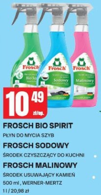 Płyn Frosch Bio Spirit do mycia szyb promocja w Chorten