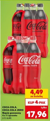 Napój gazowany 4 x 1l  promocja w Kaufland